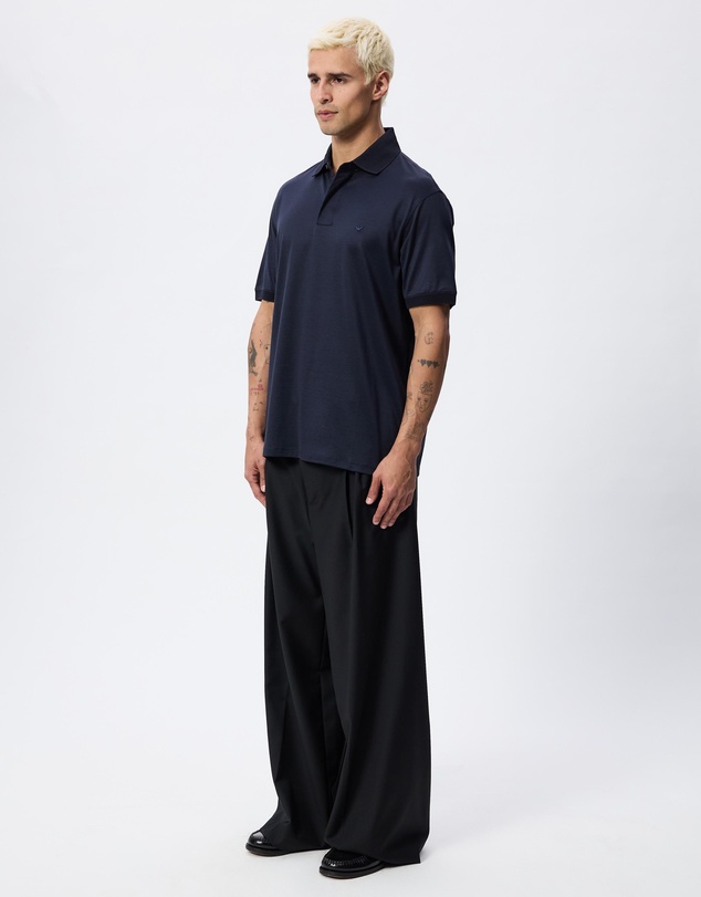Emporio Armani - Rounded Micro Eagle Polo Shirt