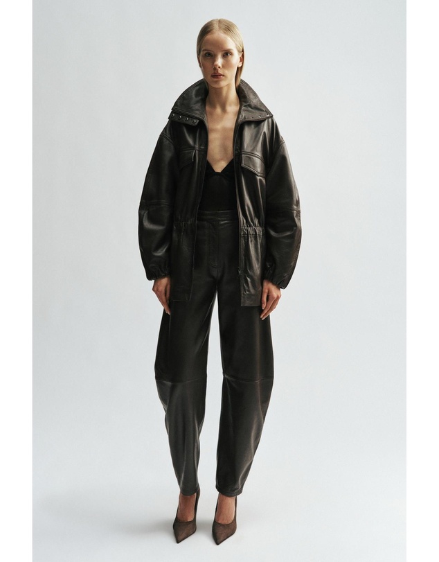 Bardot - Ryan Leather Barrel Pant