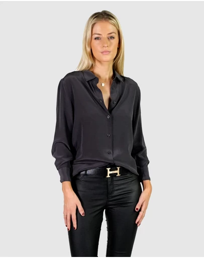 The Fable - Stormy Night Silk Shirt