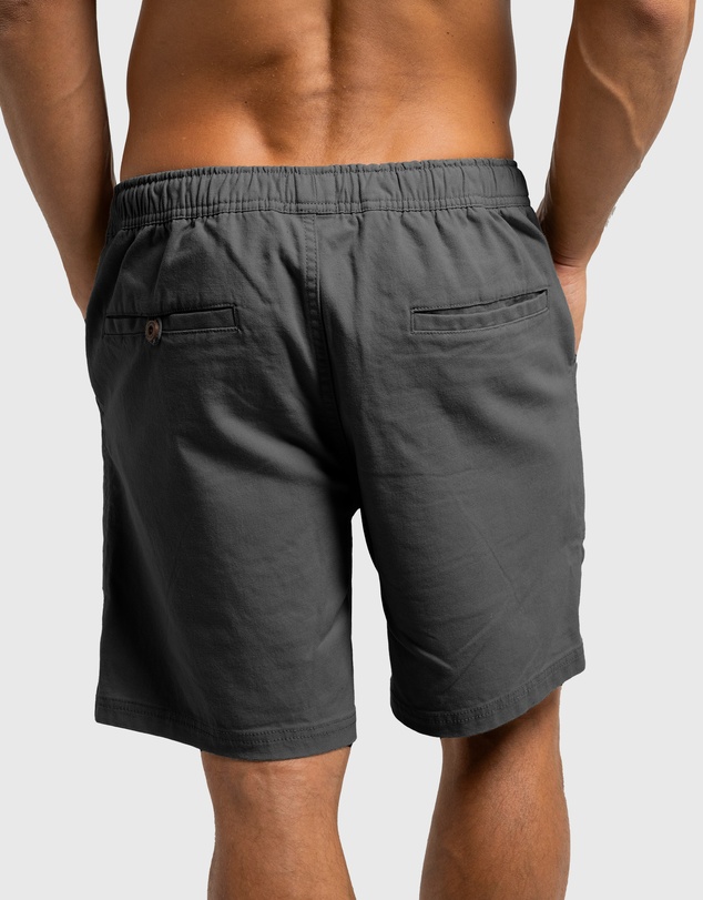 Coast Clothing - Biarritz Canvas Shorts - Charcoal