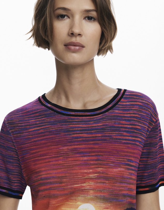 Desigual - Sunset Knit T-Shirt