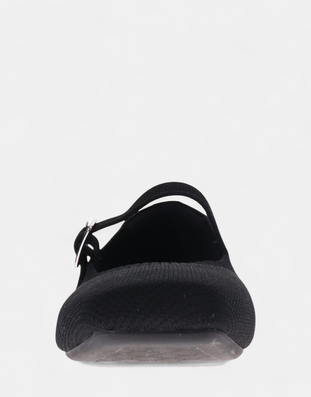 Mia Vita - Violet Mary-Jane Flats - Natural Black