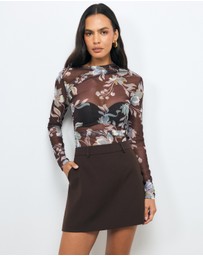 AERE - Nisha Mesh Top