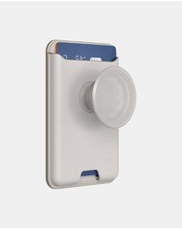 PopSockets - PopWallet+ MagSafe Softgoods Phone Wallet Card Holder+ Magnetic Adapter Ring