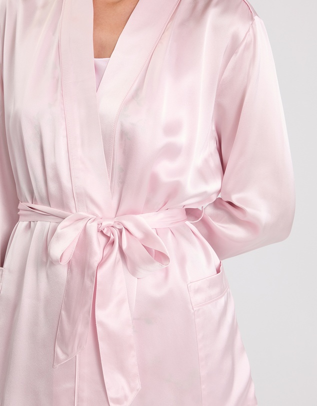 David Lawrence - Cannes Short Silk Sleep Robe