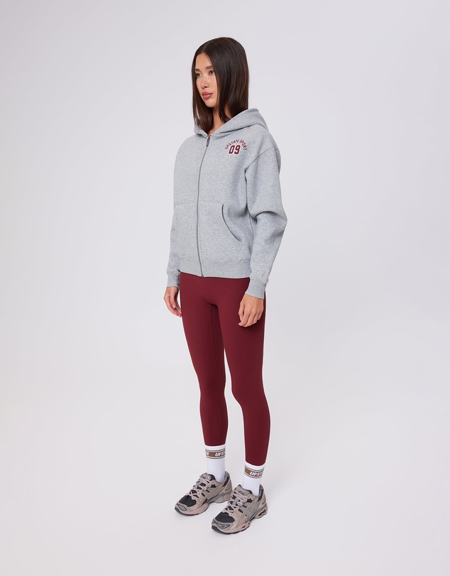 Upstate - Zip Through Hoodie - Grey Marle