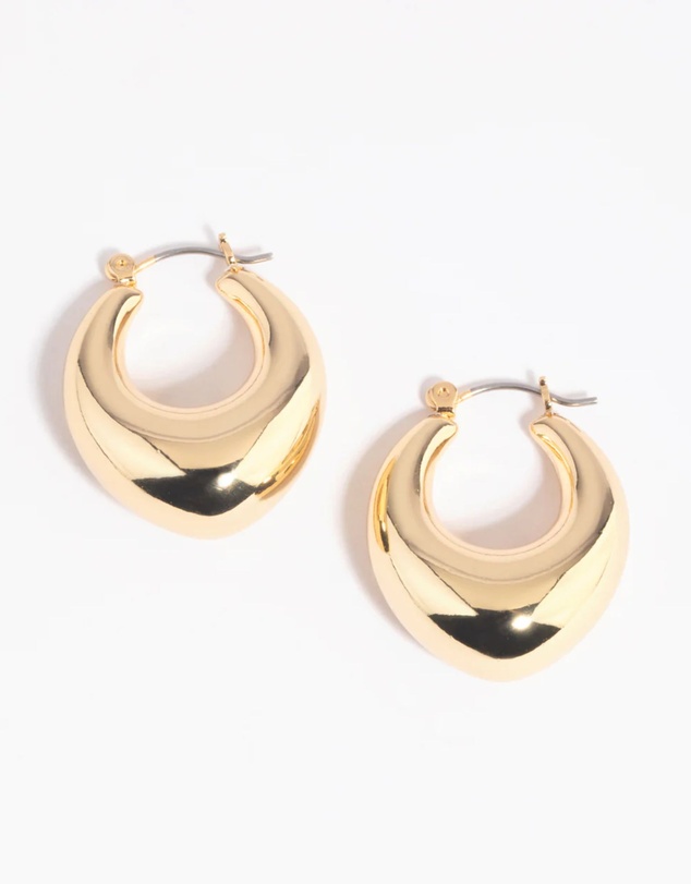 Lovisa - Gold-Plated Creole Hoop Earrings