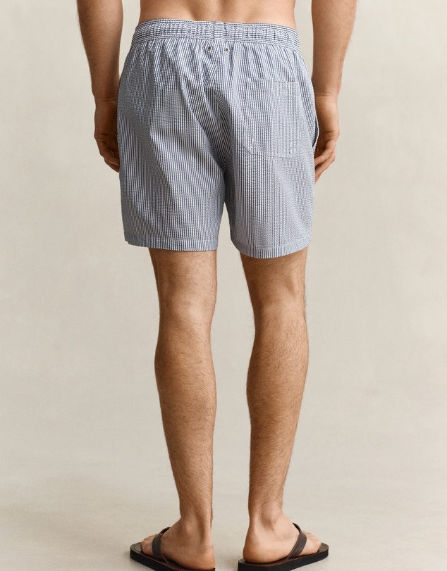 Gant - Striped Seersucker Swim Shorts