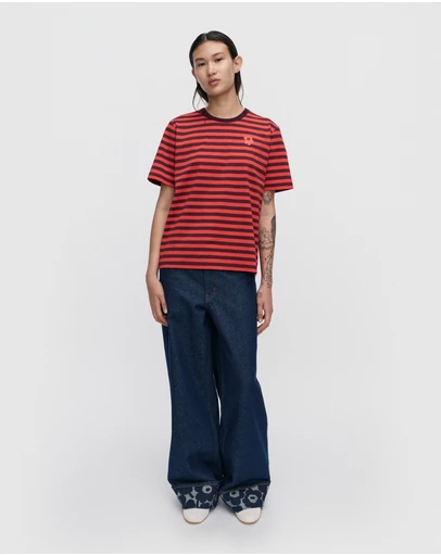 Marimekko - Tasaraita Unikko Kioski t-shirt