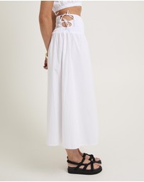 Subtitled - Clara Tie Side Maxi Skirt