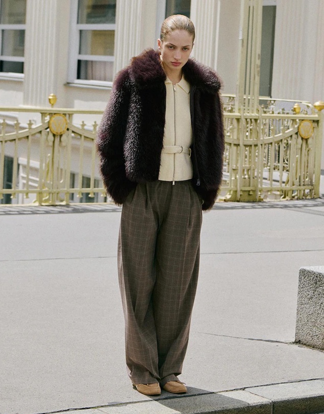 M.N.G - Faux-Fur Jacket With Zip