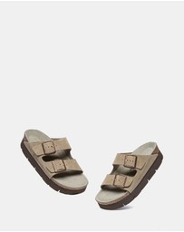 EVERAU - EverAU Ugg Sandal Platform Cow Suede Upper Sandals