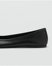 M.N.G - Leather Ballet Flats