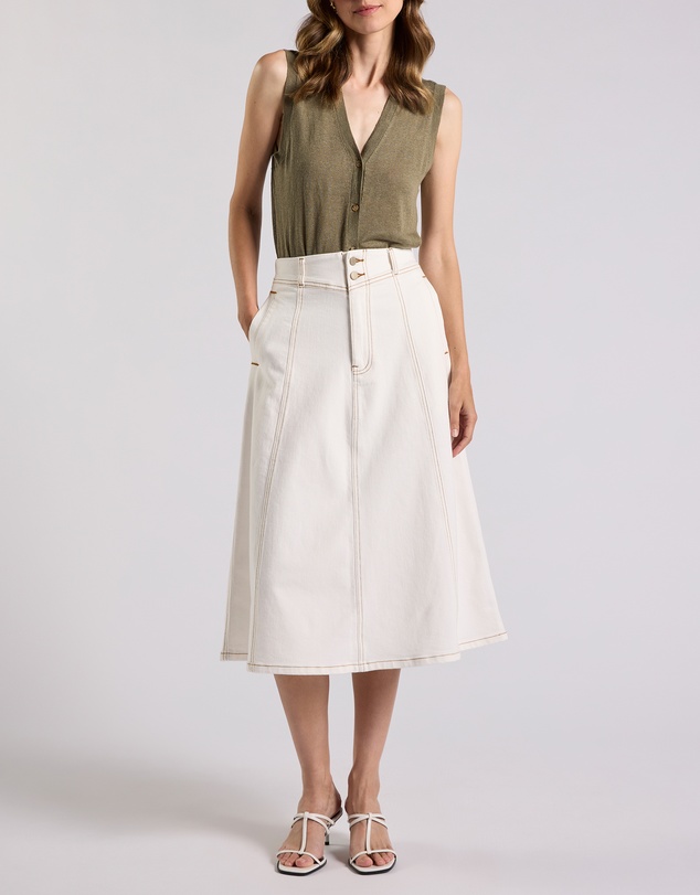 David Lawrence - Zola Denim Midi Skirt