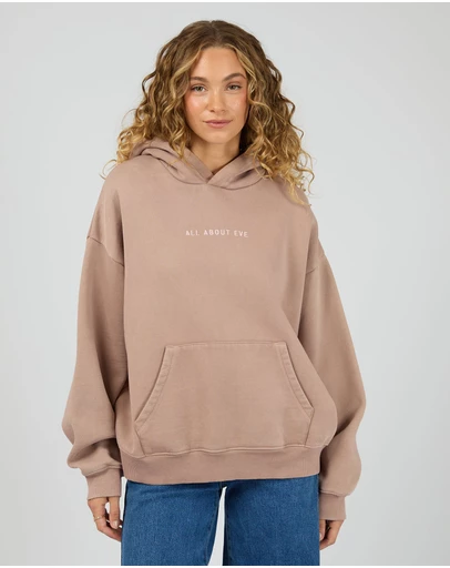 All About Eve - Aae Washed Box Hoodie Fawn