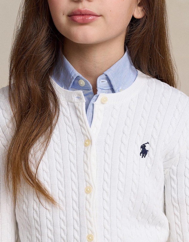 Polo Ralph Lauren - Mini-Cable Cotton Cardigan - Teens