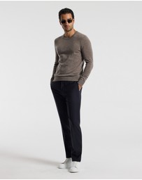 Calibre - Ultra Fine Merino Wool Sweater Mocha