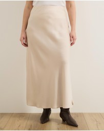 Atmos&Here Curvy - Nya Slip Maxi Skirt