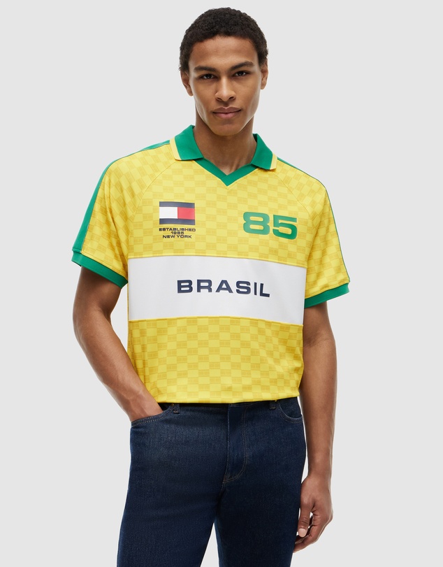 Tommy Hilfiger - Geometric Flag Print SS Rugby Shirt