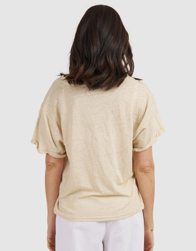 CAMIXA - Francy Linen Jersey T-Shirt Top