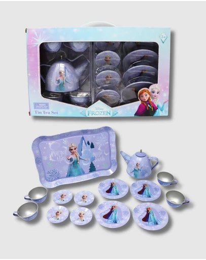 Disney Frozen 2 by Pink Poppy - Disney Frozen Elsa Magic Touch 14 Pieces Tin Tea Set