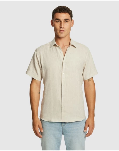 yd. - Lewis Pure Linen Shirt