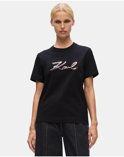 Karl Lagerfeld - Signature Sequins T-Shirt