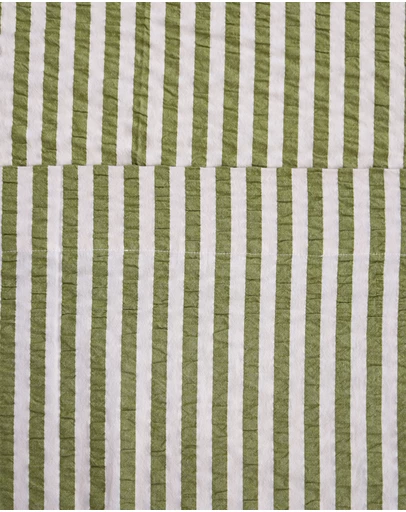 Mosey Me - Seersucker Stripe Flat Sheet