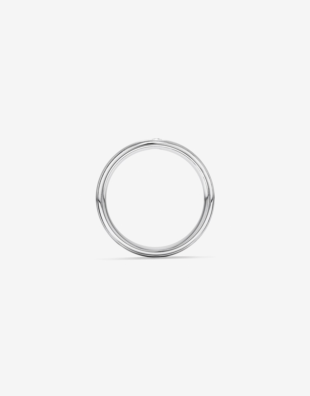 Michael Hill - 6mm Polished and Brushed Diamond Wedding Band in Tungsten