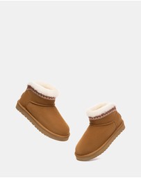 EVERAU - Australian Shepherd Ugg Mini Liora Cow Suede Upper UGG Boots