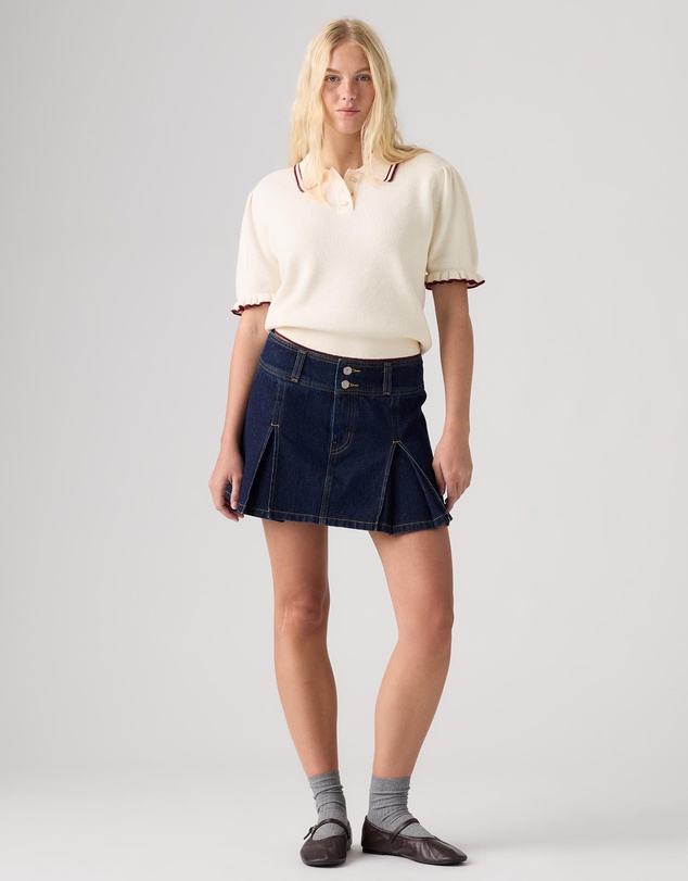Levi's - Inverted Pleat Mini Skirt