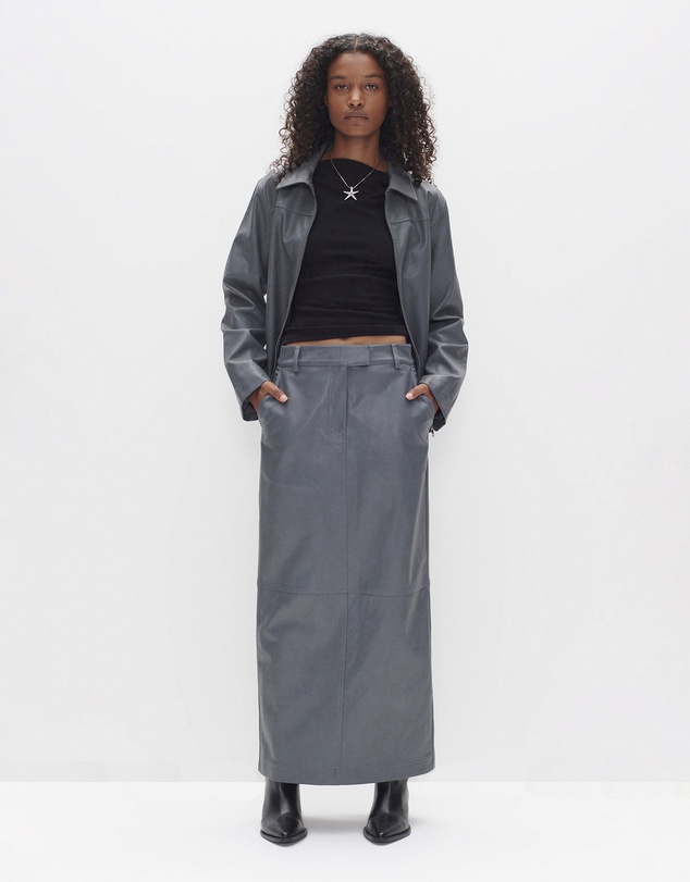 Ownley - Rex PU Maxi Skirt