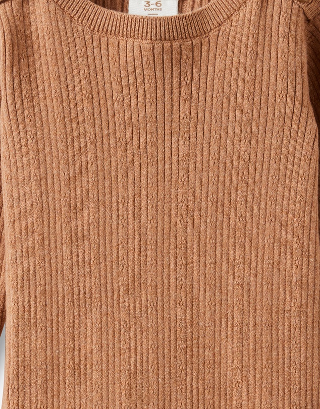 Cotton On Kids - Organic Blend Knit Long Sleeve Bubbysuit