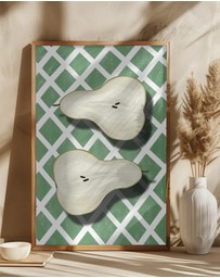 Olive et Oriel - Pears by Emeliemaria Art Print