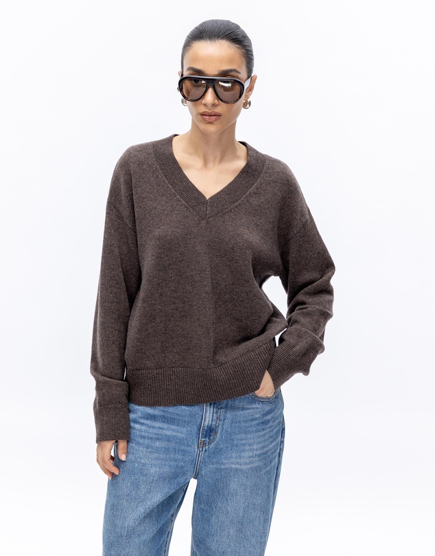 Minima Esenciales - Lorin Wool Cashmere V Neck