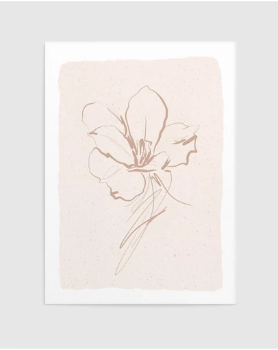 Olive et Oriel - Abstract Botanical Lily Art Print