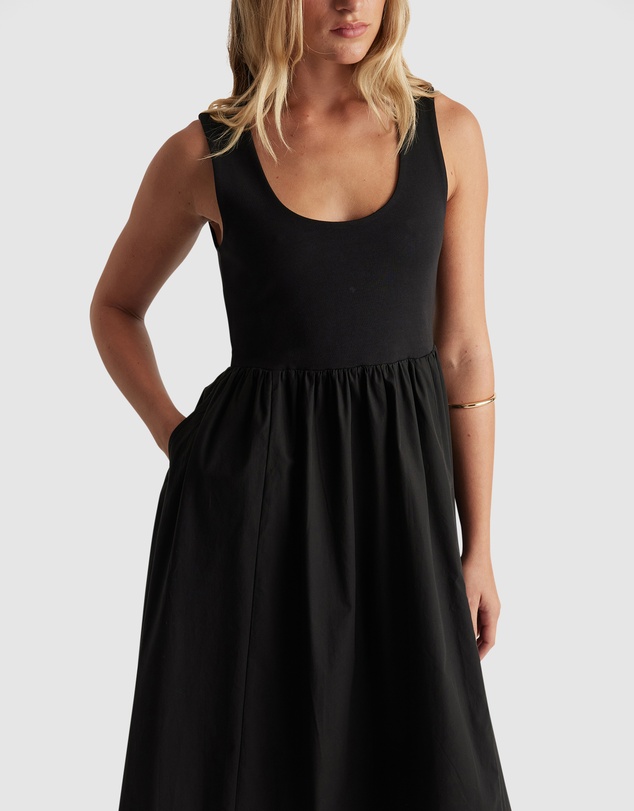 Decjuba - Lucie Spliced Midi Dress