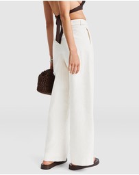 TALA - Wide Leg Linen Trousers