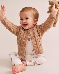 Huxbaby - 3-Piece Beary Snuggly Newborn Gift Set - Babies-Kids