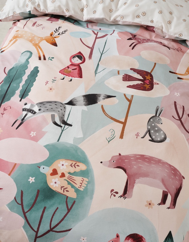 Linen House Kids - Folk Woodland Quilt Cover Set
