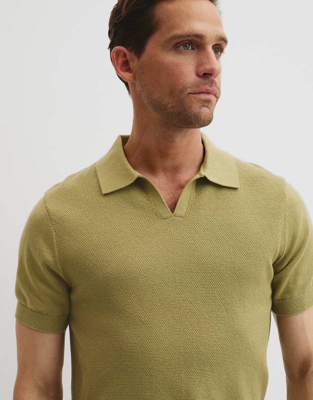 Country Road - Australian Cotton Textured Knit Polo