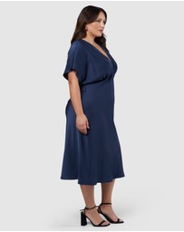 Pink Dusk by Curve Project - Wanting More Midi Dress