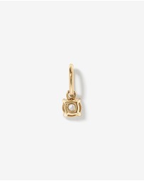 Michael Hill - Round Created White Sapphire Birthstone Pendant in 10kt Yellow Gold