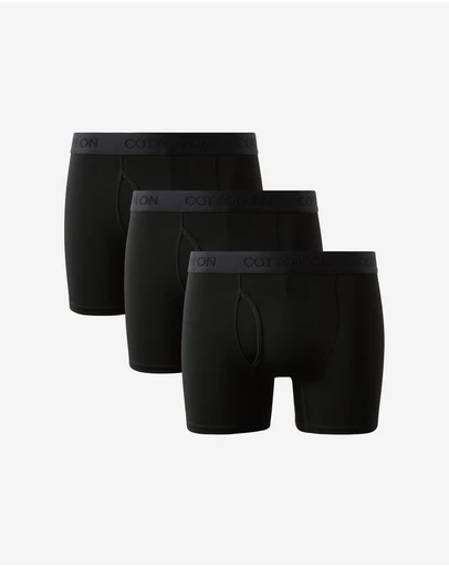 Cotton On - 3 Pack Mens Comfort Stretch Boxer Brief
