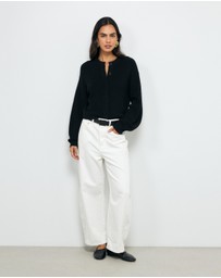 AERE - Tola Cotton Cashmere Cardigan