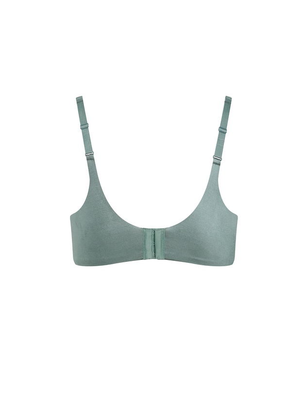 City Chic - Plus size Smooth & Chic T-Shirt Bra - sage
