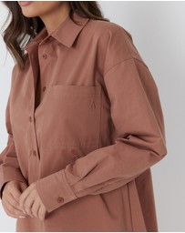 ALEXANDRA - Jett Mini Dress Mahogany