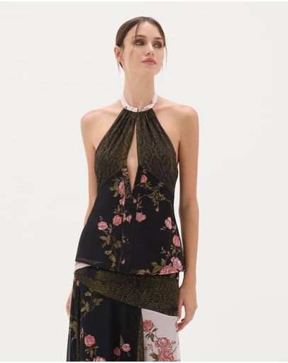 BLACK PINK FLORAL