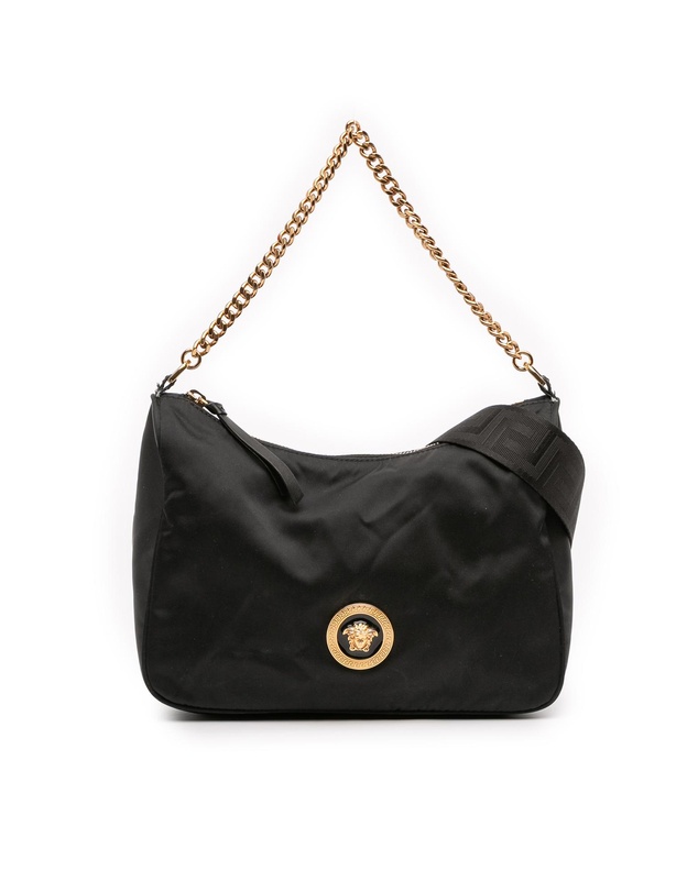 Versace - Pre-Loved Nylon Tribute La Medusa Chain Satchel