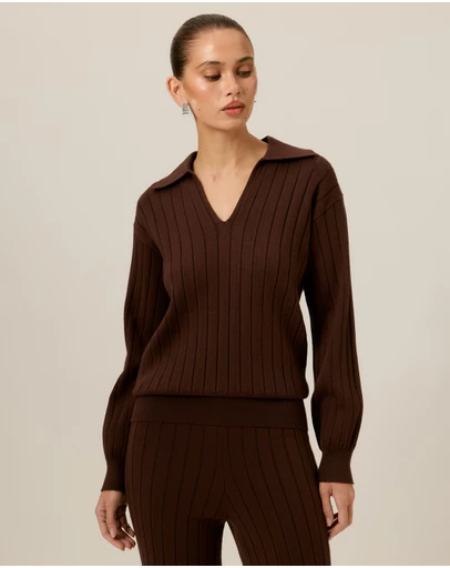 Tussah - Willow Ribbed Knit Relaxed Jumper